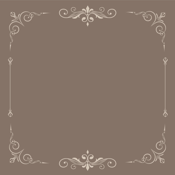 复古装饰框背景图片下载