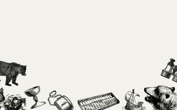 欧洲复古物件套装图片下载