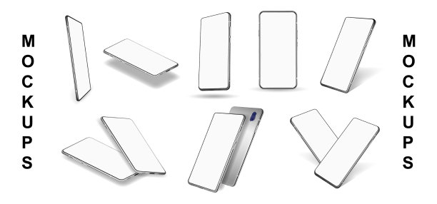 手机模型在现实风格图片下载