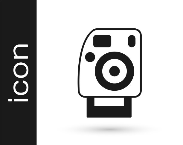 黑色照片相机图标孤立在白色图片下载