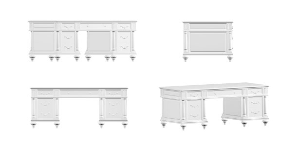 办公室表模型图片下载