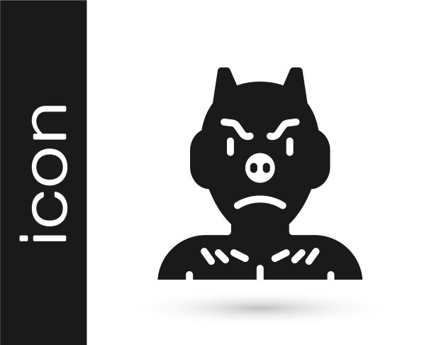 黑色克拉卜斯赫克图标孤立在白色图片下载