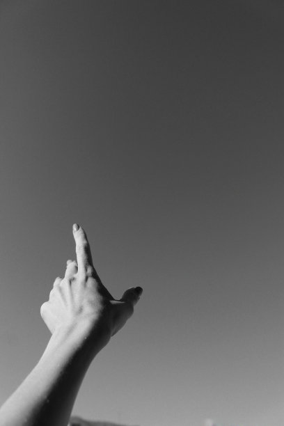 黑白的手图片下载