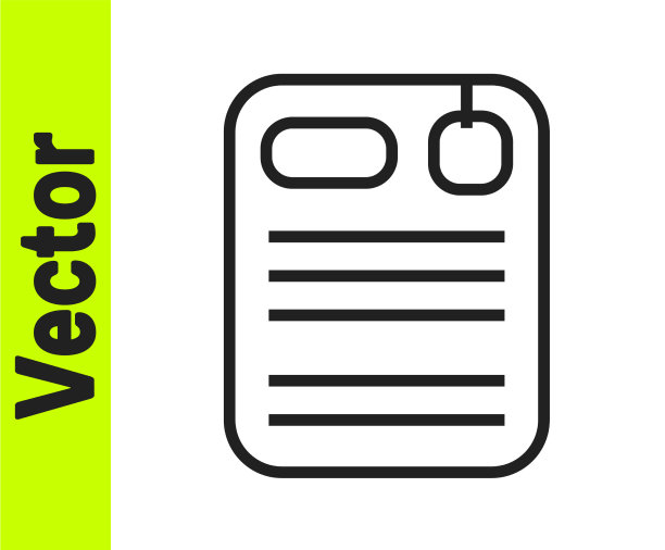 黑线档案文件夹图标隔离在白色图片下载