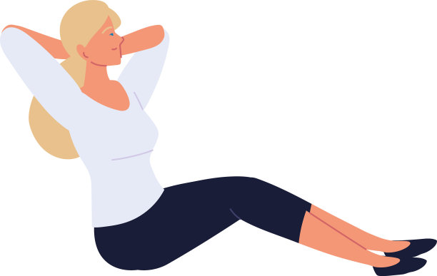 女人训练腹肌图片下载