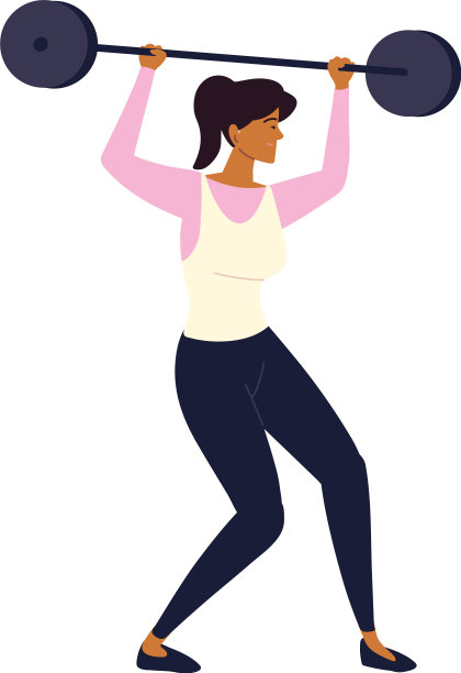 女子用杠铃训练图片下载