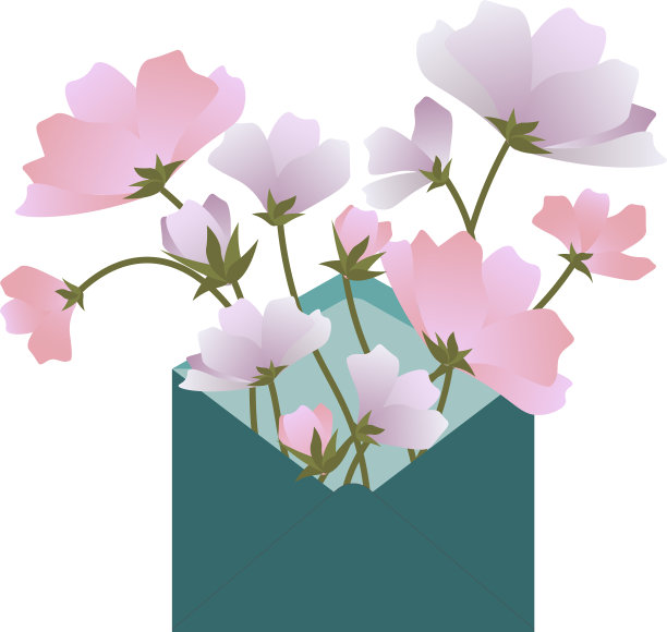 花束嫩嫩的粉红色和紫色中图片下载