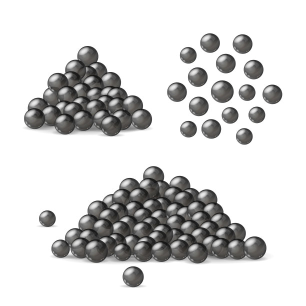 现实详细的3d黑色鱼子酱集图片下载