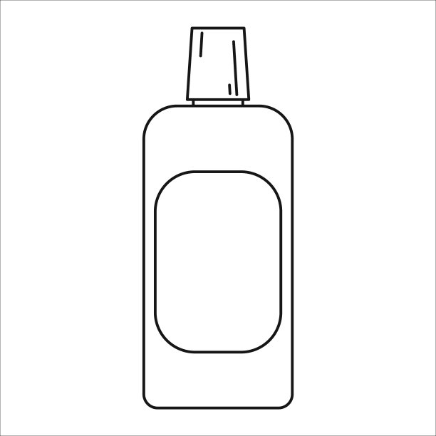 漱口轮廓图标漱口水图片下载