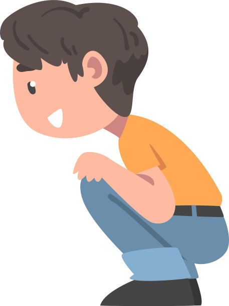 小男孩坐着看东西图片下载