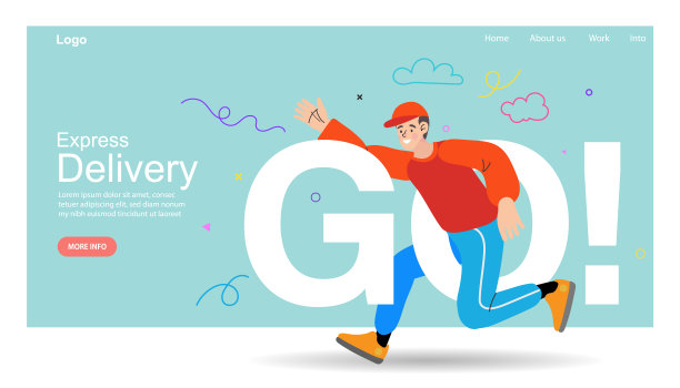 交付的概念。用智能手机订购食品杂货的人在线送货。通过手机平面设计风格在社交网络上购物。矢量插图。图片下载