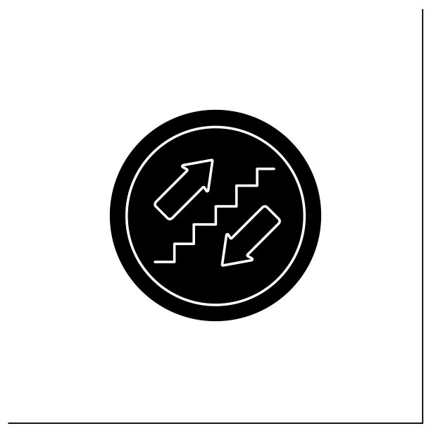 楼梯符号字形图标图片下载