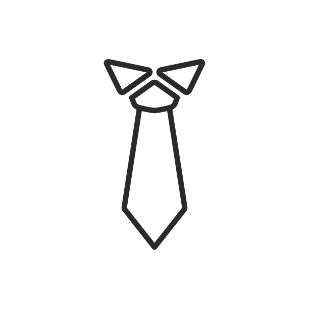 领带图标矢量插图图片下载
