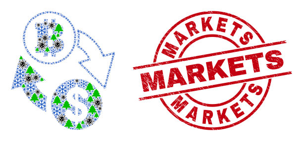 市场纹理水印和美元比特币图片下载