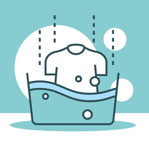 带衬衫的洗衣盆图片下载