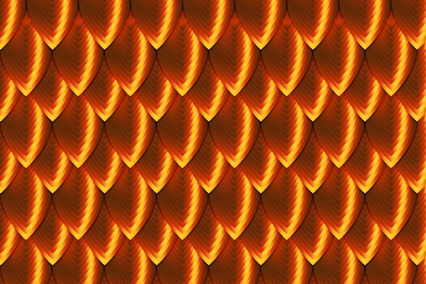 摘要金龙鳞背景。形象鱼皮呈铜色。图片下载