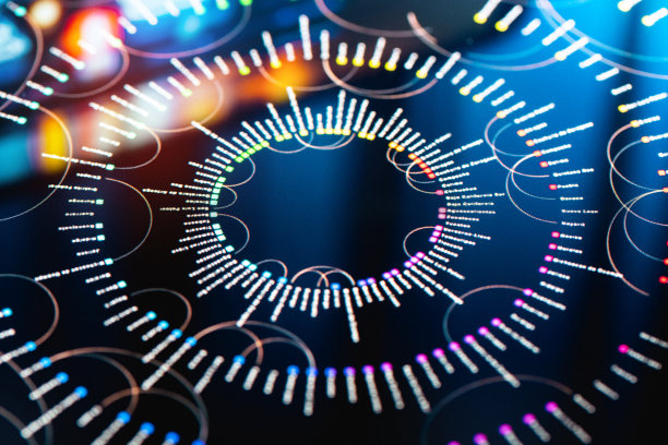 大数据的技术。未来的数字显示器界面图片下载