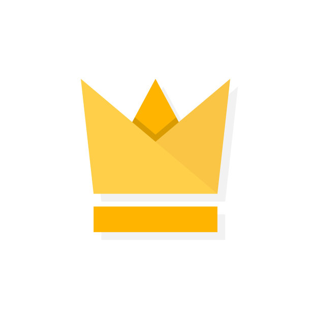 皇冠图标。平面设计中的矢量插图图片下载