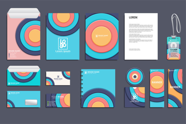 优雅专业的商务文具用品套装图片下载