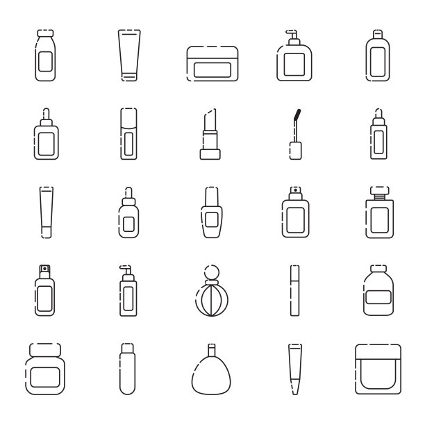 图标轮廓化妆品包装图片下载