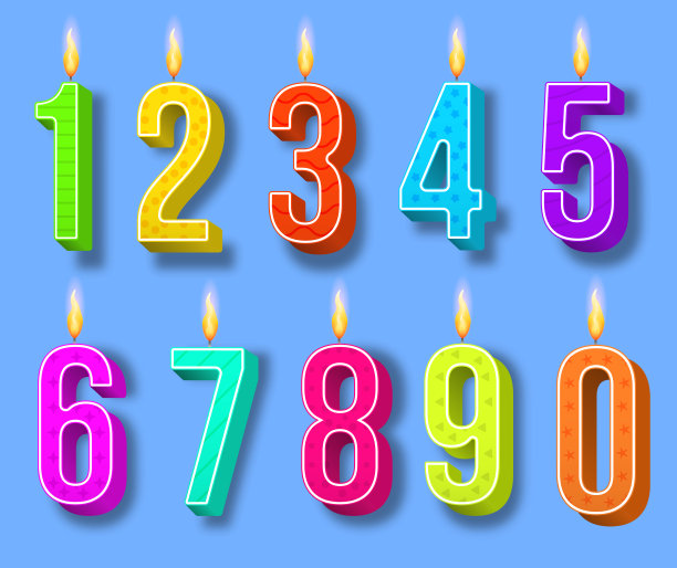 庆祝蜡烛号码蛋糕生日，派对图片下载
