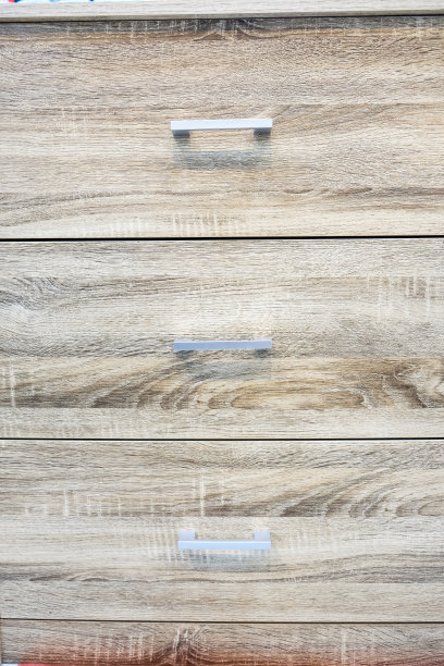 前展示柜、柜或衣柜。家具室内风格木材图片下载