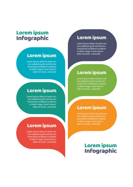 丰富多彩的数据信息图表模板图片下载