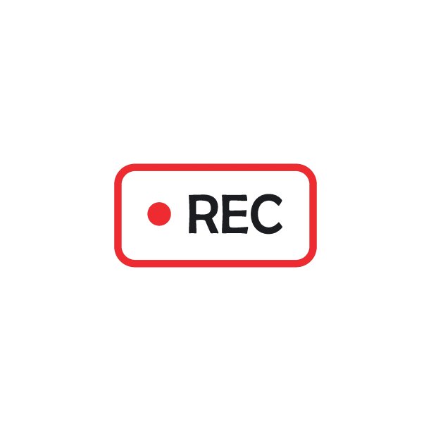 录音图标矢量图设计模板图片下载