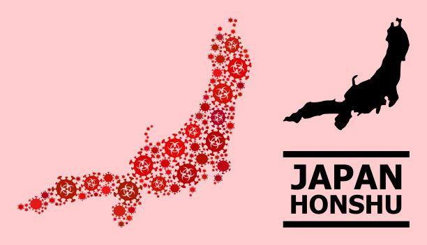 地图本州岛-马赛克2019图片下载