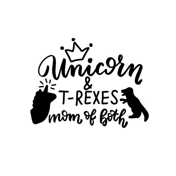 独角兽和霸王龙都是妈妈。妈妈有趣的引用，手写设计。衬衫的女人文本。字体叠加，毛笔书法。累妈妈的搞笑短语。独角兽,恐龙轮廓图片下载