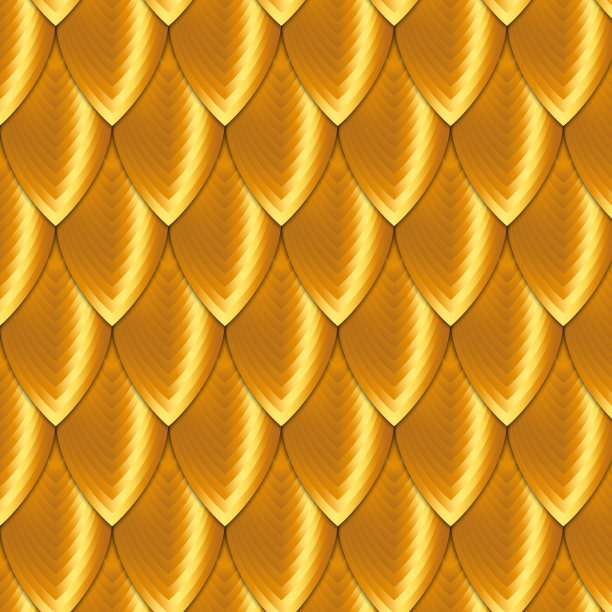 摘要金龙鳞片图案背景。向量龙皮肤。图片下载