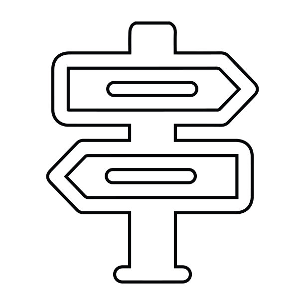 方向道路标识图标图片下载