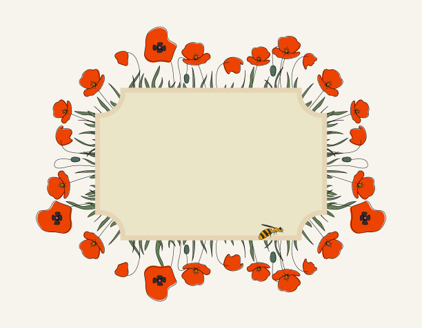 季节性的夏季手绘制框架raster背景图片下载