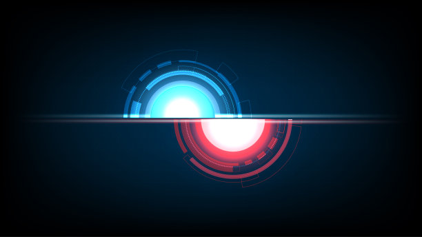 摘要技术背景圈数字高科技技术设计。概念的创新。矢量插图。图片下载