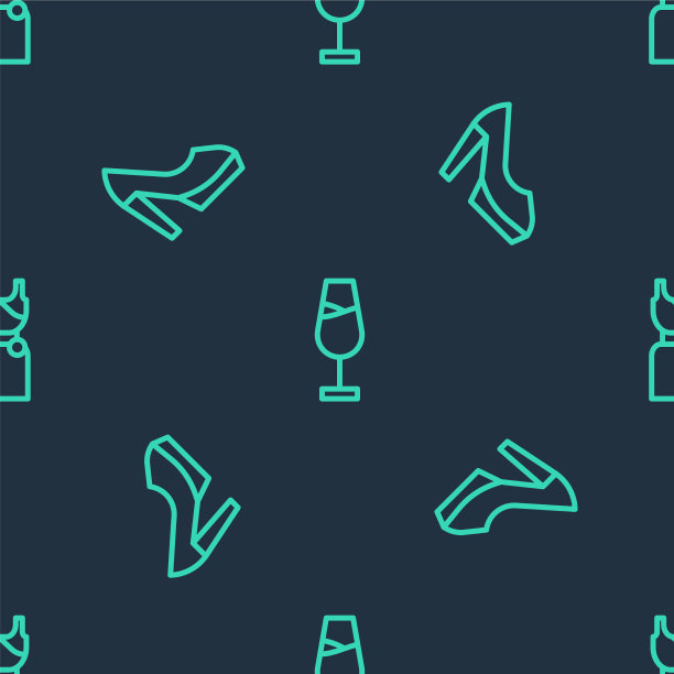 套上红酒酒杯的女士鞋和衣服图片下载