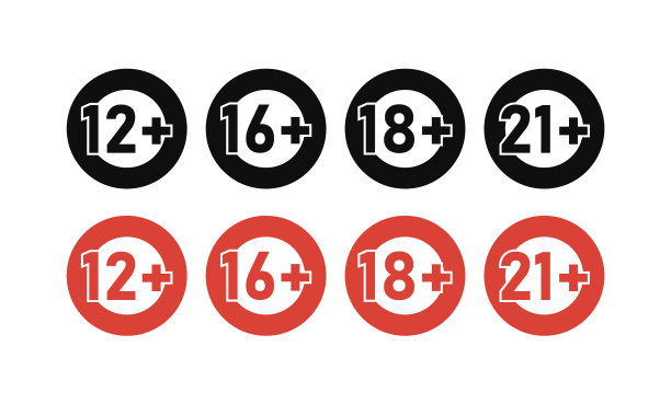 设定年龄限制标志图片下载