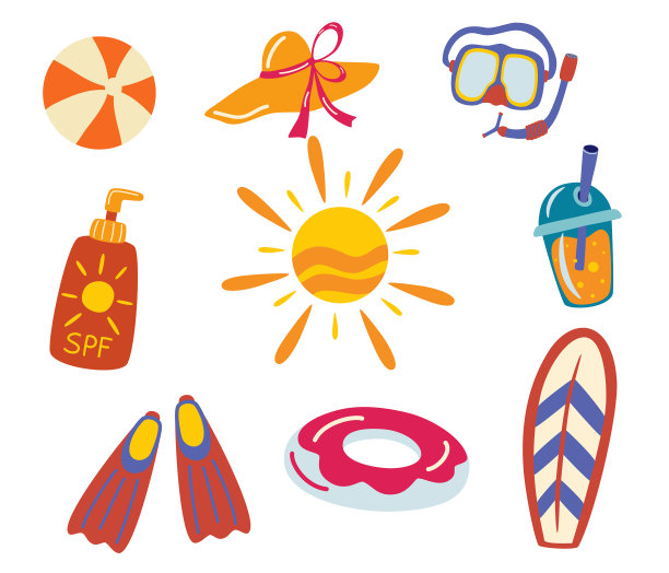 夏季沙滩饰品套装图片下载