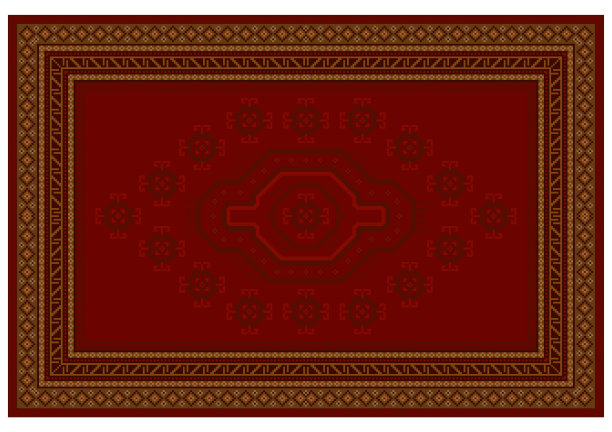 红地毯带有黄栗色的图案图片下载