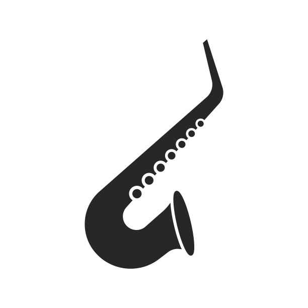 黑色填充萨克斯管的铜管乐器图片下载