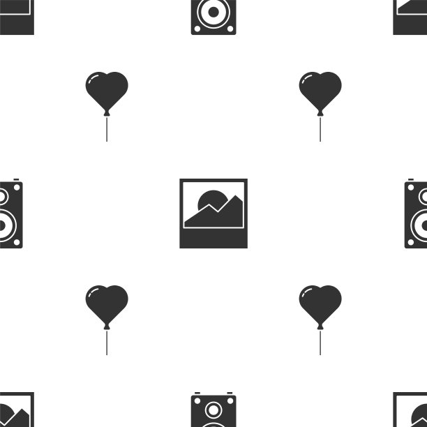 设置立体声扬声器照片和气球的形式图片下载