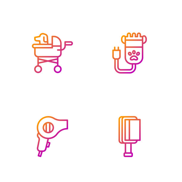 为狗和猫的烘干机宠物设置线毛刷图片下载