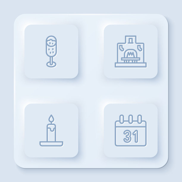 设线玻璃香槟室内壁炉图片下载