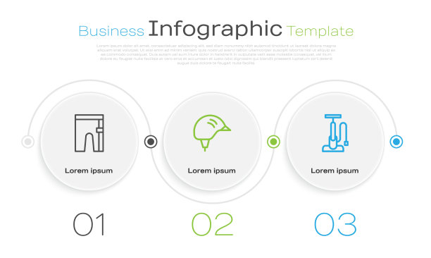 设置行自行车短裤、自行车头盔和空气图片下载