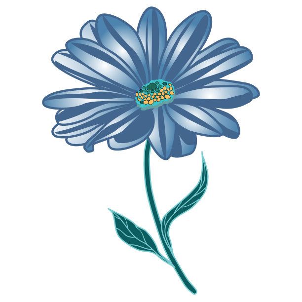 想象一个程式化的骨种子花图片下载