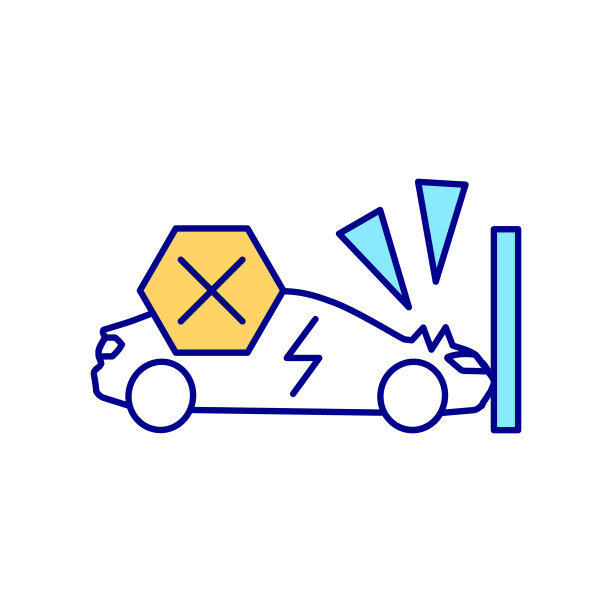 EV保护RGB彩色图标。图片下载