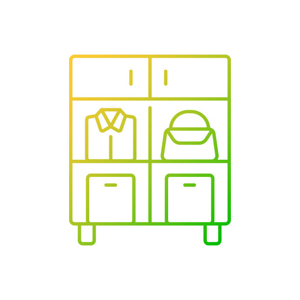 Home组织梯度线性矢量图标图片下载