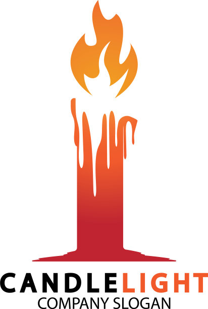 烛光图标标志设计模板图片下载
