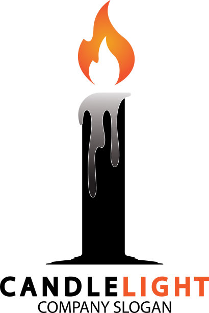 烛光图标标志设计模板图片下载