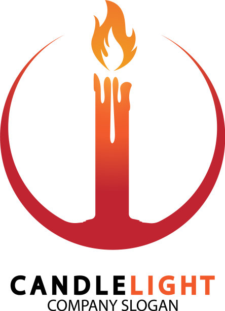 烛光图标标志设计模板图片下载