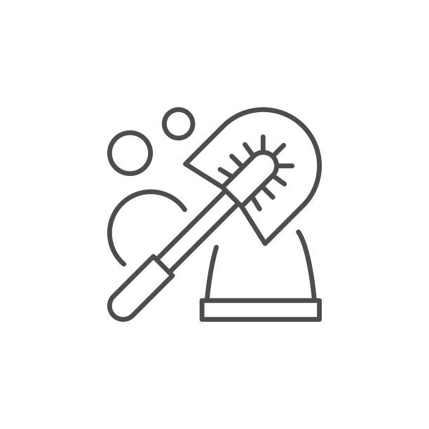 清洁马桶线条轮廓图标图片下载